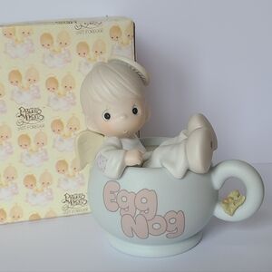 Vintage Precious Moments Holidays Christmas Porcelain Collectible Figurine